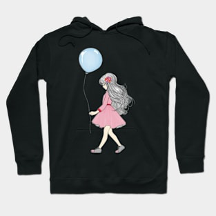 Girl with balloon Hoodie